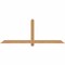 Ekena Millwork Eugene Smooth Timber Gable Bracket, Western Red Cedar, 72"W x 27"H x 1 1/2"D x 3 1/2"F, 9/12 Pitch GBW072X27X0204EUG00SWR - alternate 1